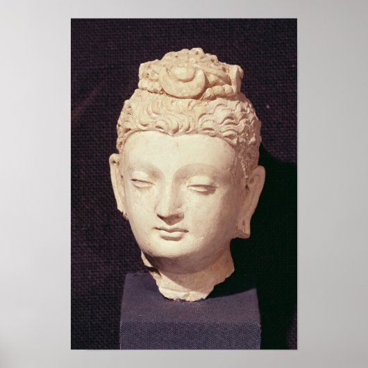 Leiter eines Buddha im griechisch-buddhistischen S Poster (Vorne)