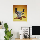 Leiter eines Bulls aus Irak, c.2000 v. Chr. Poster (Heimbüro)