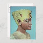 Leiter eines "Dummy" des jungen Tutankhamun Postkarte (Vorne/Hinten)