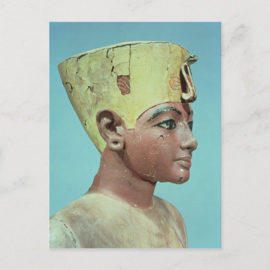 Leiter eines "Dummy" des jungen Tutankhamun Postkarte (Vorderseite)