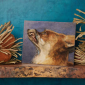 Leiter eines Fuchs Fotoplatte (Seite)