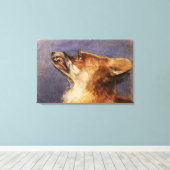 Leiter eines Fuchs Leinwanddruck (Insitu (Holzboden))