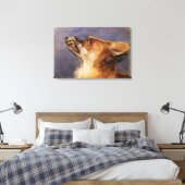 Leiter eines Fuchs Leinwanddruck (Insitu (Schlafzimmer))