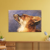 Leiter eines Fuchs Leinwanddruck (Insitu (Wohnzimmer))