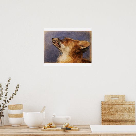 Leiter eines Fuchs Poster (Küche)