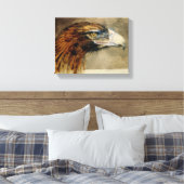 Leiter eines Golden Eagle (von John Ruskin) Leinwanddruck (Insitu (Schlafzimmer))