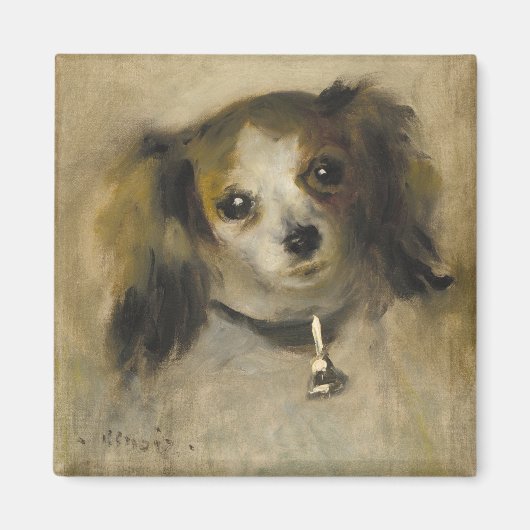 Leiter eines Hundes, 1870 (Öl auf Leinwand) Magnet (Vorne)