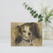 Leiter eines Hundes, 1870 (Öl auf Leinwand) Postkarte (Stehend Vorderseite)