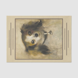 Leiter eines Hundes, Auguste Renoir Art Decoupage Seidenpapier