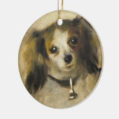 Leiter eines Hundes, Auguste Renoir Art Keramik Ornament (Links)