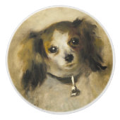 Leiter eines Hundes, Auguste Renoir Art Keramikknauf (Vorderseite)