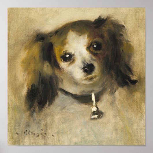 Leiter eines Hundes, Auguste Renoir Art Poster (Vorne)