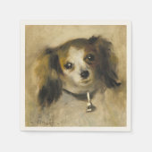 Leiter eines Hundes, Auguste Renoir Art Serviette (Vorderseite)