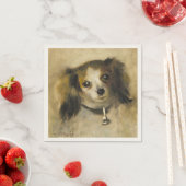 Leiter eines Hundes, Auguste Renoir Art Serviette (Beispiel)