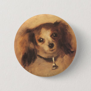 Leiter eines Hundes von Pierre Renoir, Vintage Kun Button