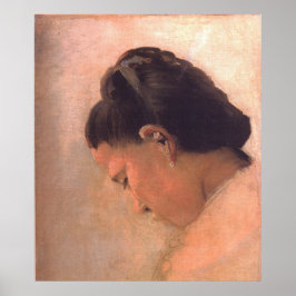 Leiter eines jungen Mädchens Poster