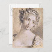 Leiter eines jungen Mädchens Postkarte (Vorne/Hinten)