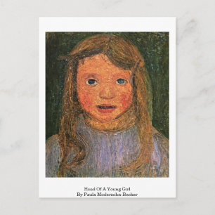 Leiter eines jungen Mädchens von Paula Modersohn-B Postkarte