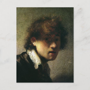 Leiter eines Jungen oder Selbstportraits, 1629 Postkarte