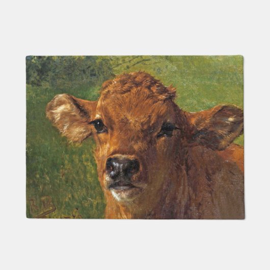 Leiter eines Kalbes (von Rosa Bonheur) Fußmatte (Vorderseite)