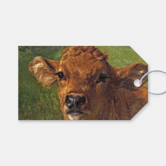 Leiter eines Kalbes (von Rosa Bonheur) Geschenkanhänger (Vorderseite (Horizontal))