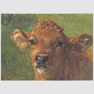 Leiter eines Kalbes (von Rosa Bonheur) Seidenpapier