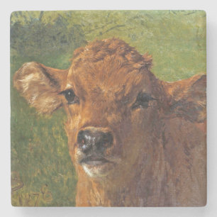 Leiter eines Kalbes (von Rosa Bonheur) Steinuntersetzer