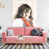Leiter eines Kindes Leinwanddruck (Insitu (Wohnzimmer))
