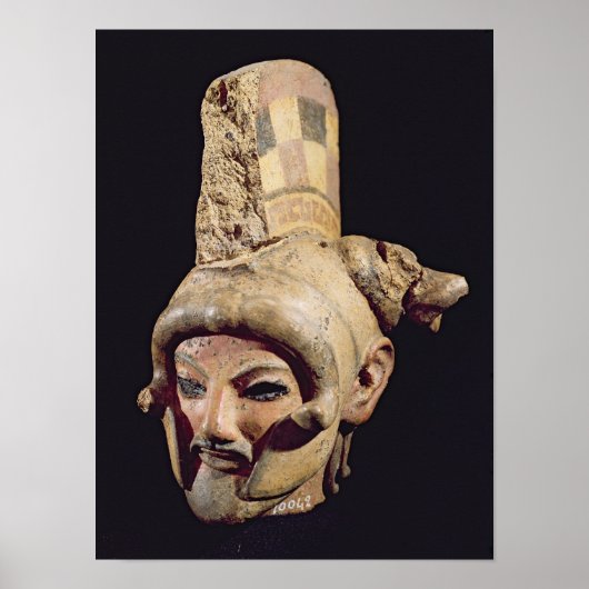 Leiter eines Kriegers, der einen Helm trägt Poster (Vorne)
