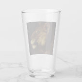 Leiter eines Löwen (Wildtier) Glas (Rückseite)