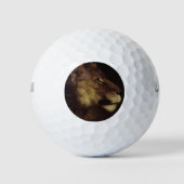 Leiter eines Löwen (Wildtier) Golfball (Vorderseite)