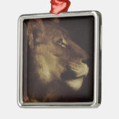 Leiter eines Löwen (Wildtier) Ornament Aus Metall (Links)