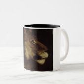 Leiter eines Löwen (Wildtier) Zweifarbige Tasse (VorderseiteRechts)