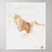 Leiter eines Man Shouting, Leonardo da Vinci Poster (Vorne)
