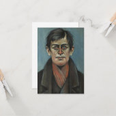 Leiter eines Mannes mit roten Augen (von L.S. Lowr Karte (Vorderseite/Rückseite Beispiel)