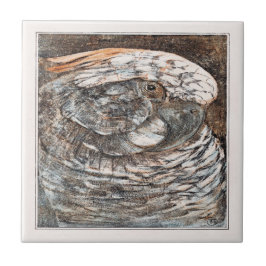 Leiter eines Parrot Viktorianisch Art Fliese