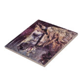 Leiter eines Pferdes von Giovanni Boldini, Vintage Fliese (Seite)