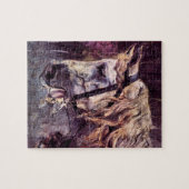 Leiter eines Pferdes von Giovanni Boldini, Vintage Puzzle (Horizontal)