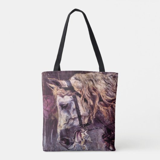 Leiter eines Pferdes von Giovanni Boldini, Vintage Tasche (Rückseite)