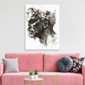 Leiter eines Satyr Leinwanddruck (Insitu (Wohnzimmer))