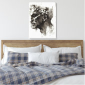 Leiter eines Satyr Leinwanddruck (Insitu (Schlafzimmer))
