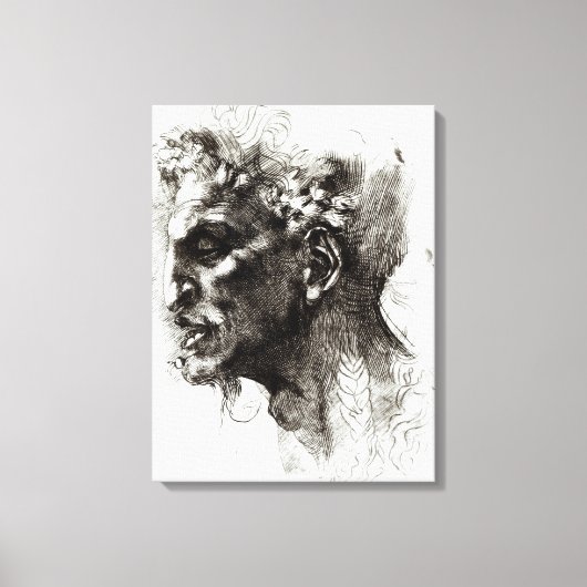 Leiter eines Satyr Leinwanddruck (Vorderseite)