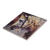 Leiter eines Weißen Pferdes (von Giovanni Boldini) Fliese (Seite)