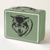 Leiter eines Wolfs Metall Brotdose (Vorderseite)