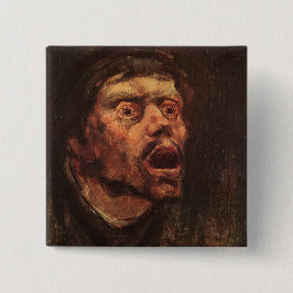 Leiter eines wütenden Mannes (Traurigkeit und Leid Button