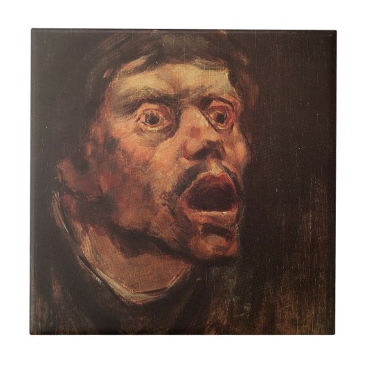 Leiter eines wütenden Mannes (Traurigkeit und Leid Fliese (Vorderseite)