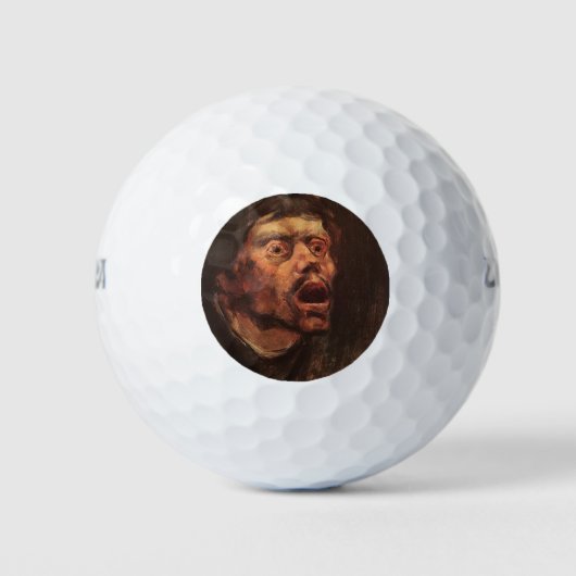 Leiter eines wütenden Mannes (Traurigkeit und Leid Golfball (Vorderseite)