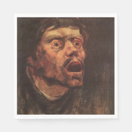 Leiter eines wütenden Mannes (Traurigkeit und Leid Serviette