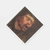 Leiter eines wütenden Mannes (Traurigkeit und Leid Serviette (Ecke)