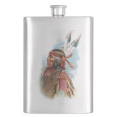Leiter Gros Ventre: Magerer Wolf Flachmann (Vorderseite)